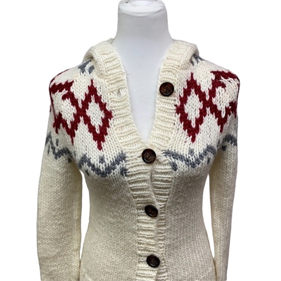 Anthro Kenji Alpaca Blend Hooded Sweater - Picture 2 of 7